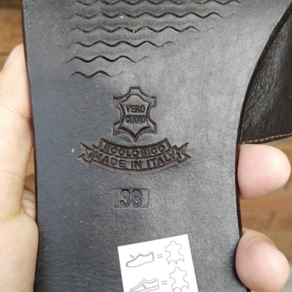 Italian leather sandal heel - Picture 4 of 4
